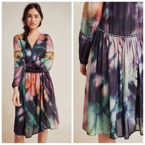 Anthropologie Bl-nk London Orina Tie Dyed Mini Dress Size Small